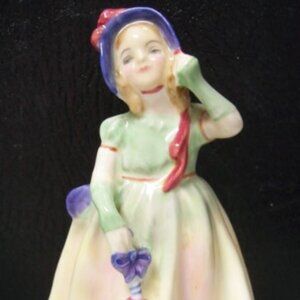 Royal Dalton & Co. Hand Painted Bone China - Girl Figurine